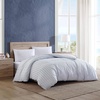 image:imageNautica Twin Duvet Cover Cotton Reversible Bedding with Button Closure Casual Home Dcor for All Seasons Coleridge Stripe Charcoal TwinBeaux Stripe Blue