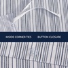 image:imageNautica Twin Duvet Cover Cotton Reversible Bedding with Button Closure Casual Home Dcor for All Seasons Coleridge Stripe Charcoal TwinBeaux Stripe Blue