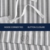 image:imageNautica Twin Duvet Cover Cotton Reversible Bedding with Button Closure Casual Home Dcor for All Seasons Coleridge Stripe Charcoal TwinColeridge Stripe Charcoal