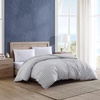 image:imageNautica Twin Duvet Cover Cotton Reversible Bedding with Button Closure Casual Home Dcor for All Seasons Coleridge Stripe Charcoal TwinColeridge Stripe Charcoal