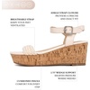 image:imageNautica Womens Platform Wedge Sandals Fashion Ankle Strap Lightweight Cushioned Casual Beach Sandal  Lightweight amp ComfortableCream