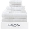image:imageNautica  Bathroom Towels Soft Cotton Washcloth Bath amp Hand Towel Set Highly Absorbent amp Quick Dry Zero Twist Set of 6 College Dorm Room Essentials Oceane Dark GreyOceane White