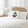 image:imageNautica  Decorative Pillow Soft amp Plush Printed Throw Pillow Square Pillow for Bed or Couch Sailor Stripe Blue 18 x 18Anchor Loop Blue