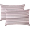 image:imageNautica  Standard Pillowcase Set Crisp Cotton Percale Bedding with Envelope Closure Lightweight Striped Room Decor College Dorm Room Essentials Beaux Stripe Blue Set of 2Coleridge Stripe Red