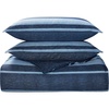 image:imageNautica  Standard Quilted Sham Yarn Dyed Cotton Bedding with Reversible Plaid Design Lightweight Pillowcase College Dorm Room Essentials Adelson BlueNavyBlue
