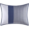 image:imageNautica  Standard Quilted Sham Yarn Dyed Cotton Bedding with Reversible Plaid Design Lightweight Pillowcase College Dorm Room Essentials Adelson BlueSwale Navy