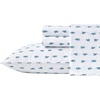 image:imageNautica  Twin Size Sheet Set Crisp Cotton Percale Bedding with Matching Pillowcase Lightweight amp Breathable Bed Sheets Deep Pocket College Dorm Room Essentials Whitewood Sail BlueCloyster