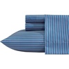 image:imageNautica  Twin Size Sheet Set Microfiber Bedding with Deep Pocket Fitted Sheet Bed Sheets with Matching Pillowcase Alden Stripe BlueAlden Stripe Blue