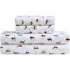 image:imageNautica  Twin Size Sheet Set Microfiber Bedding with Deep Pocket Fitted Sheet Bed Sheets with Matching Pillowcase Alden Stripe BlueApres Skier White