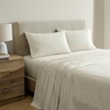 image:imageNautica  Twin XL Bed Sheets Lightweight Cotton Percale Bedding Set with Matching Pillowcase Crisp amp Cool Dorm Essentials OekoTex Certified Bayview Solid BeigeBayview Beige