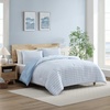 image:imageNautica  Twin XL Size Comforter Set Reversible amp Soft Bedding Set with Matching Pillowcase Nautical Lightweight Bedding Chambray Waves Solid BlueChambray Waves Solid Blue