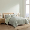 image:imageNautica  Twin XL Size Comforter Set Reversible amp Soft Bedding Set with Matching Pillowcase Nautical Lightweight Bedding Chambray Waves Solid BluePark Stripe Sage Green