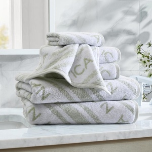 image:imageNautica  Bathroom Towels Soft Plush Washcloth Bath amp Hand Towel Set Highly Absorbent Yarn Dyed Terry Cotton Set of 6 College Dorm Room Essentials Belle Castle BlueMinera Green