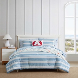 image:imageNautica  Decorative Pillow Soft amp Plush Printed Throw Pillow Square Pillow for Bed or Couch Sailor Stripe Blue 18 x 18Lobster Red