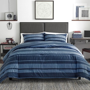 image:imageNautica  Standard Quilted Sham Yarn Dyed Cotton Bedding with Reversible Plaid Design Lightweight Pillowcase College Dorm Room Essentials Adelson BlueLongpoint Blue