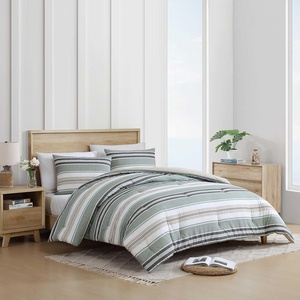 image:imageNautica  Twin Comforter Set Woven Cotton Bedding with Matching Sham MediumWeight for All Seasons Dorm Essentials OekoTex Certified Prospect Harbor GreenProspect Harbor Green