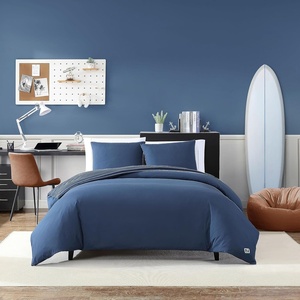 image:imageNautica  Twin Duvet Cover Set Soft Reversible Microfiber Bedding with Matching Sham Solid Home Decor for All Seasons Longdale Navy TwinLongdale Navy