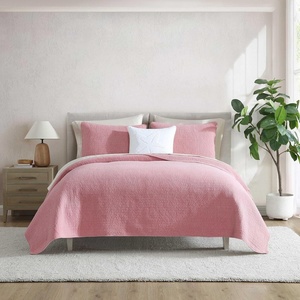 image:imageNautica  Twin Quilt Set Soft amp Reversible Cotton Bedding with a Smooth Finish 2 Piece Striped Bed Set with Matching Pillowcase Tim StripePenny Pinstripe BlueSeahorse Stitch Pink