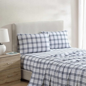 image:imageNautica  Twin Size Sheets Set Crisp amp Tailored Coastal Bedding with a Smooth Cotton Percale Bed Sheets with Matching Pillowcase amp Fitted Sheet Calm Seas Gingham GreenRyan Cove Plaid Navy