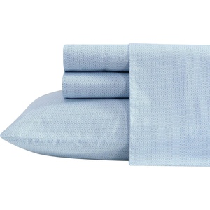 image:imageNautica  Twin Size Sheets Set Crisp amp Tailored Coastal Bedding with a Smooth Cotton Percale Bed Sheets with Matching Pillowcase amp Fitted Sheet Calm Seas Gingham GreenGeo Floral Blue