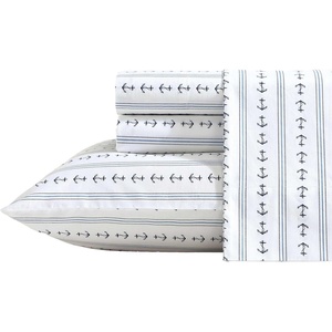 image:imageNautica  Twin Size Sheets Set Crisp amp Tailored Coastal Bedding with a Smooth Cotton Percale Bed Sheets with Matching Pillowcase amp Fitted Sheet Calm Seas Gingham GreenAnchor Lines Blue