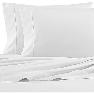 image:imageNautica  Twin XL Bed Sheets Lightweight Cotton Percale Bedding Set with Matching Pillowcase Crisp amp Cool Dorm Essentials OekoTex Certified Bayview Solid BeigeWhite