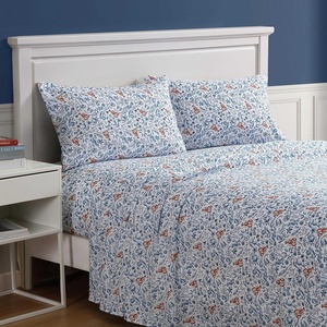 image:imageNautica  Twin XL Size Sheet Set 100 Soft Bed Sheets with Matching Pillowcase Cool amp Breathable Comfort Deep Pocket Fit Americana Decor Beach Collage BlueCoastal Fun Blue