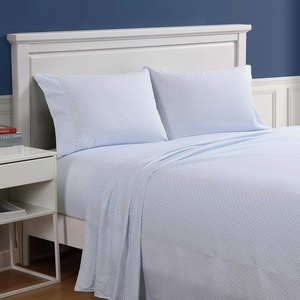 image:imageNautica  Twin XL Size Sheet Set 100 Soft Bed Sheets with Matching Pillowcase Cool amp Breathable Comfort Deep Pocket Fit Americana Decor Beach Collage BlueAnnie Geo Blue