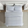 image:imageNautica  Quilt Set Soft Bedding with Matching Sham Rounded Corner Reversible Design Coleridge Blue TwinColeridge Blue
