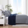 image:imageNautica  Quilt Set Soft Bedding with Matching Sham Rounded Corner Reversible Design Coleridge Blue TwinLockridge Navy