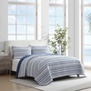 image:imageNautica  Quilt Set Soft Bedding with Matching Sham Rounded Corner Reversible Design Coleridge Blue TwinPembrook Blue