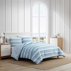 image:imageNautica  Twin Comforter Set Reversible Striped Bedding with a Naturally Soft Feel 2 Piece Bed Set with Matching Pillowcase Riverside StripeTayleur Stripe BlueRiverside StripeTayleur Stripe Blue