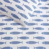 image:imageNautica  Twin Duvet Cover Set Super Soft Cotton Bedding with Matching Shams Casual Home Decor OekoTex Certified Plot Blue TwinWoodblock Fish Blue
