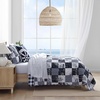image:imageNautica  Twin Quilt Set Soft amp Reversible Cotton Bedding with a Smooth Finish 2 Piece Coastal Bed Set with Matching Pillowcase Sailors PatchworkGingham BlueSailors PatchworkGingham Blue