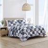 image:imageNautica  Twin Quilt Set Soft amp Reversible Cotton Bedding with a Smooth Finish 2 Piece Coastal Bed Set with Matching Pillowcase Sailors PatchworkGingham BlueSailors PatchworkGingham Blue