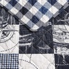 image:imageNautica  Twin Quilt Set Soft amp Reversible Cotton Bedding with a Smooth Finish 2 Piece Coastal Bed Set with Matching Pillowcase Sailors PatchworkGingham BlueSailors PatchworkGingham Blue