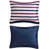 image:imageNautica  Twin XL Comforter Set Soft amp Reversible Coastal Bedding with Matching Pillowcase Nautical Striped Bed Set Clove Hitch StripeSolid BlueClove Hitch StripeSolid Blue