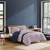 image:imageNautica  Twin XL Comforter Set Soft amp Reversible Coastal Bedding with Matching Pillowcase Nautical Striped Bed Set Clove Hitch StripeSolid BlueClove Hitch StripeSolid Blue