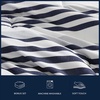 image:imageNautica  TwinTwin XL Comforter Set 5 Piece Soft Microfiber Bed in a Bag with Bed Sheets and Pillowcases Lightweight AllSeason Comforter Reversible Stripe Design Palm Coast Stripe BluePalm CoastStripe Blue