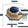 image:imageNautica Beach Umbrella  7 Ft Heavy Duty Portable Beach Umbrellas for Sand amp Sun UPF 50 Protection Wind amp Sand Anchor for Strong Stability  Large Vented Umbrella for Beach  2Way Tilt SystemOrange Sunset