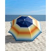 image:imageNautica Beach Umbrella  7 Ft Heavy Duty Portable Beach Umbrellas for Sand amp Sun UPF 50 Protection Wind amp Sand Anchor for Strong Stability  Large Vented Umbrella for Beach  2Way Tilt SystemOrange Sunset