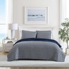 image:imageNautica  Quilt Set Soft Bedding with Matching Sham Rounded Corner Reversible Design Coleridge Blue TwinLockridge Navy