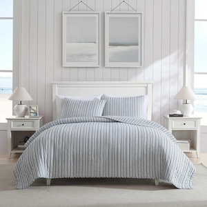 image:imageNautica  Quilt Set Soft Bedding with Matching Sham Rounded Corner Reversible Design Coleridge Blue TwinColeridge Blue
