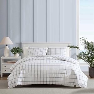 image:imageNautica  Twin Duvet Cover Set Super Soft Cotton Bedding with Matching Shams Casual Home Decor OekoTex Certified Plot Blue TwinPlot Blue