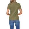 image:imageNautica Womens Solid Short Sleeve Crew Neckline TShirtBurnt Olive