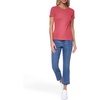 image:imageNautica Womens Solid Short Sleeve Crew Neckline TShirtMineral Red