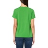 image:imageNautica Womens Solid Short Sleeve Crew Neckline TShirtNew Leaf