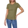 image:imageNautica Womens Solid Short Sleeve Crew Neckline TShirtBurnt Olive