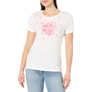 image:imageNautica Womens Solid Short Sleeve Crew Neckline TShirtBright WhiteSeashell