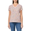 image:imageNautica Womens Tipped Short Sleeve VNeck Shirt Bright White Multi Large